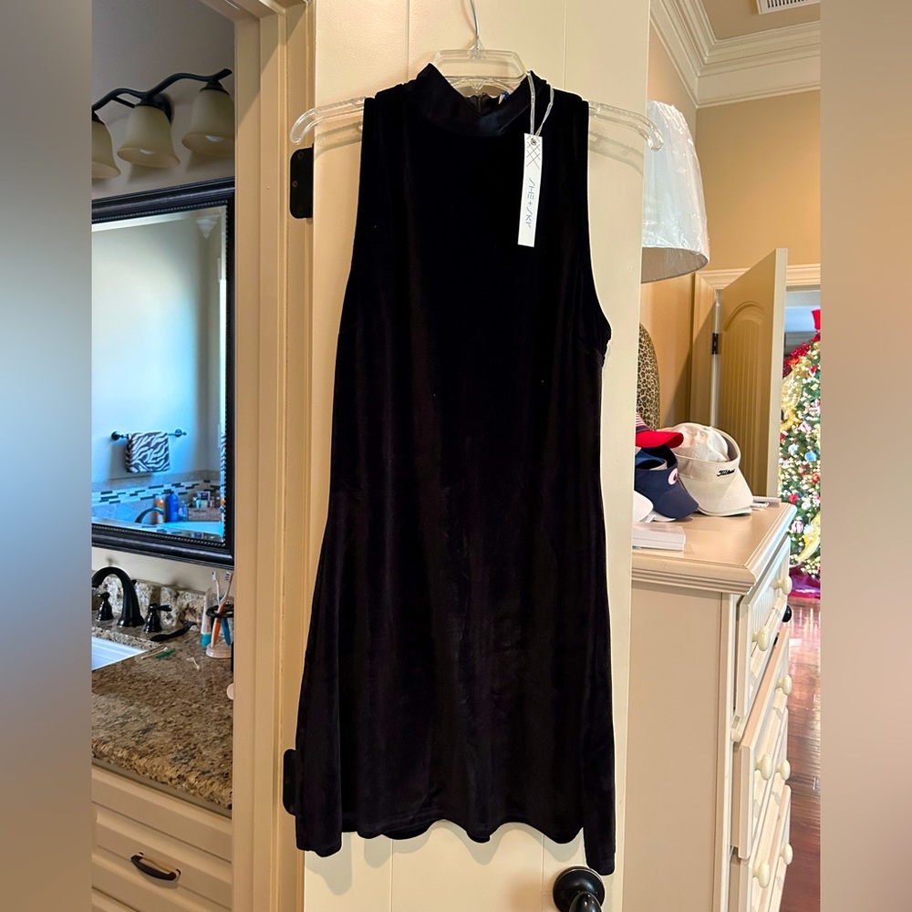 Black Velvet Dress A-Line